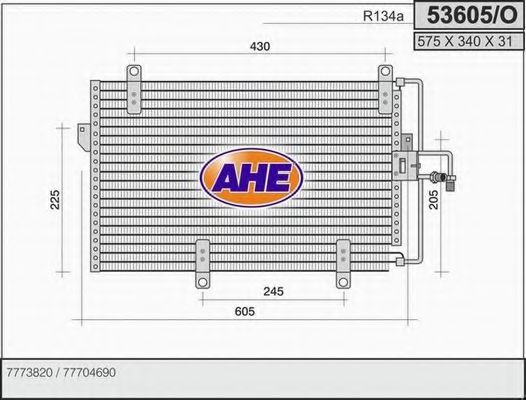 53605/O AHE Air Conditioning Condenser, air conditioning