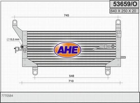 53659/O AHE Condenser, air conditioning