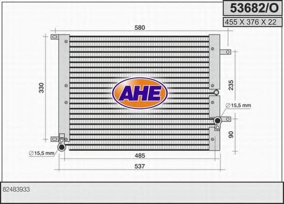 53682/O AHE Air Conditioning Condenser, air conditioning