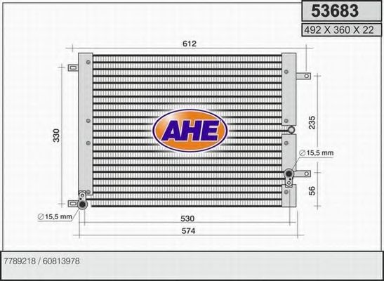 53683 AHE Air Conditioning Condenser, air conditioning