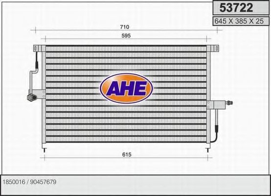 53722 AHE Gasket, cylinder head cover