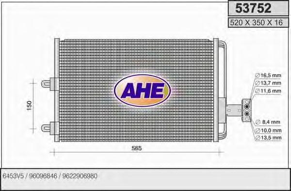53752 AHE Gasket, cylinder head cover