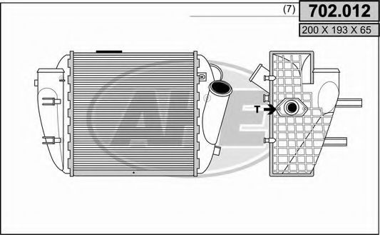 702.012 AHE Air Supply Intercooler, charger