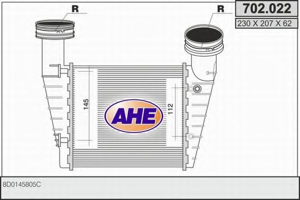 702.022 AHE Air Supply Intercooler, charger