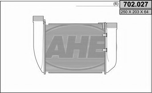 702.027 AHE Intercooler, charger