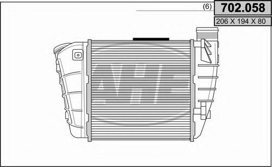 702.058 AHE Intercooler, charger