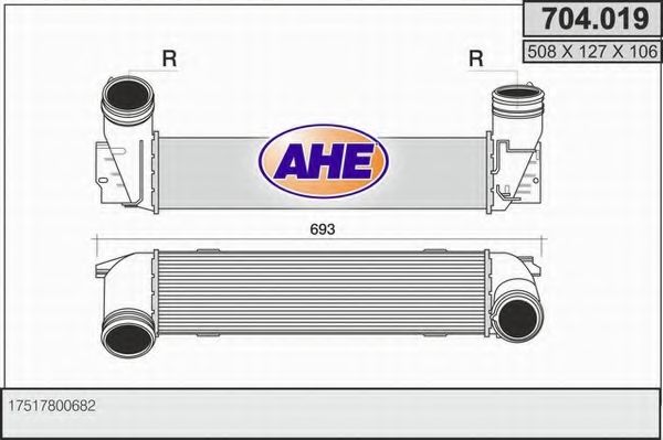 704.019 AHE Air Supply Intercooler, charger