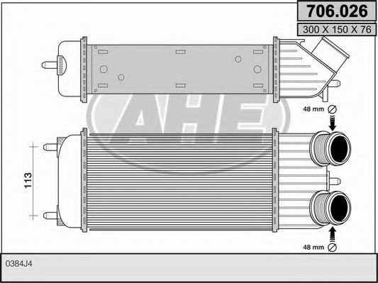 706.026 AHE Air Supply Intercooler, charger