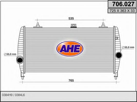 706.027 AHE Intercooler, charger