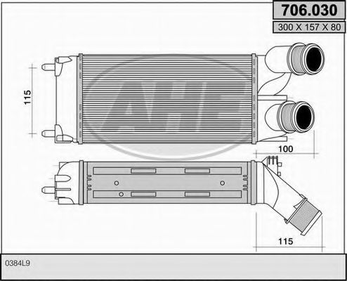 706.030 AHE Air Supply Intercooler, charger