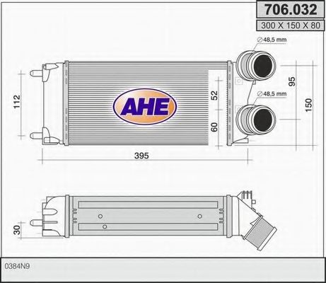 706.032 AHE Air Supply Intercooler, charger