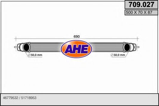709.027 AHE Air Supply Intercooler, charger