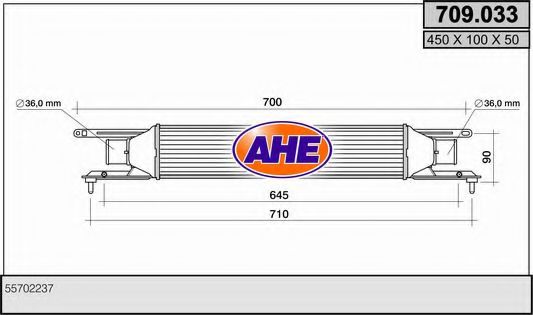 709.033 AHE Air Supply Intercooler, charger