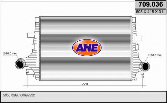 709.036 AHE Air Supply Intercooler, charger