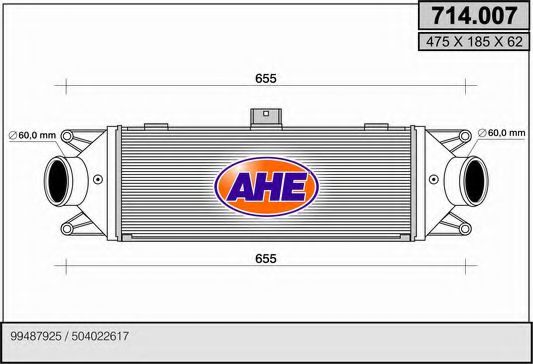 714.007 AHE Intercooler, charger