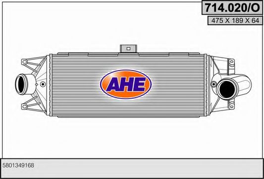714.020/O AHE Air Supply Intercooler, charger
