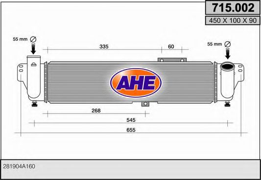 715.002 AHE Intercooler, charger