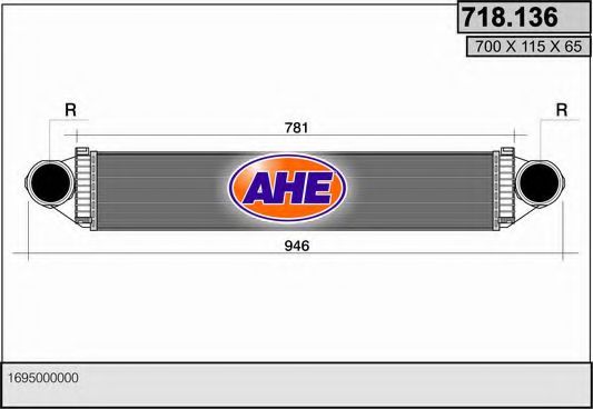 718.136 AHE Air Supply Intercooler, charger