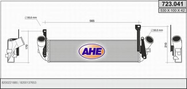 723.041 AHE Heat Exchanger, interior heating