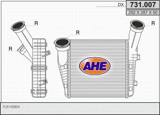 731.007 AHE Радиатор, охлаждение двигателя
