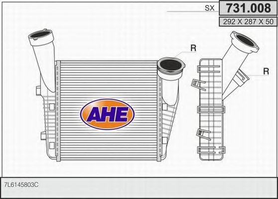 731.008 AHE Cooling System Radiator, engine cooling