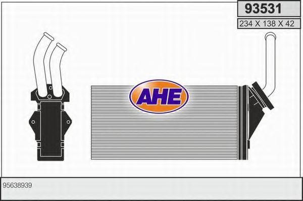 93531 AHE Heat Exchanger, interior heating