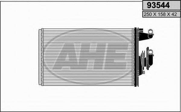 93544 AHE Heat Exchanger, interior heating