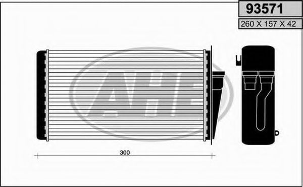 93571 AHE Heat Exchanger, interior heating