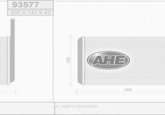 93577 AHE Heat Exchanger, interior heating