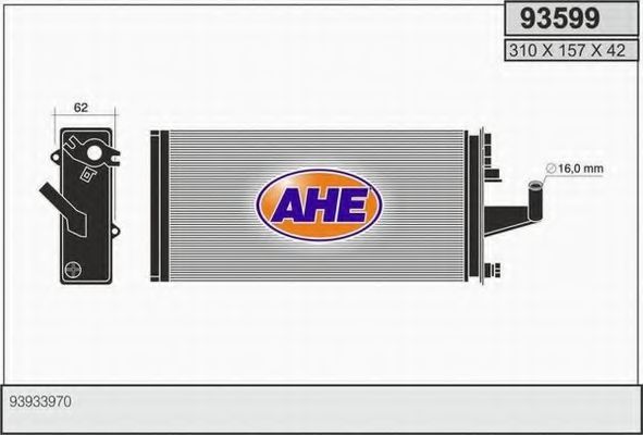 93599 AHE Heat Exchanger, interior heating