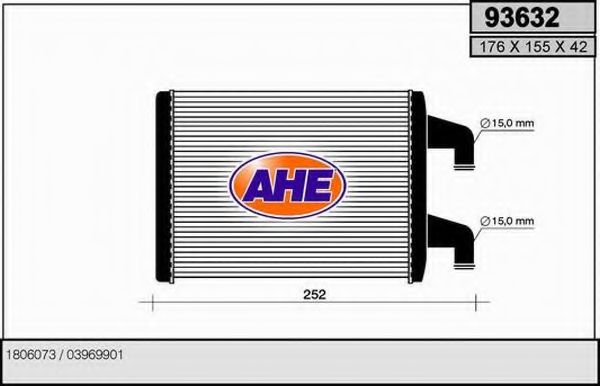 93632 AHE Heating / Ventilation Heat Exchanger, interior heating