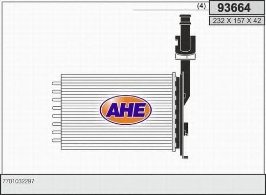 93664 AHE Heating / Ventilation Heat Exchanger, interior heating