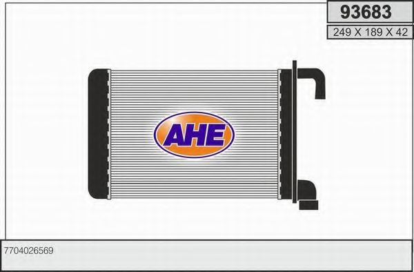 93683 AHE Heat Exchanger, interior heating