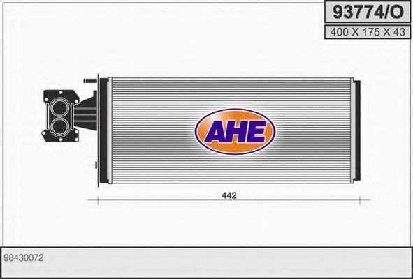 93774/O AHE Heat Exchanger, interior heating