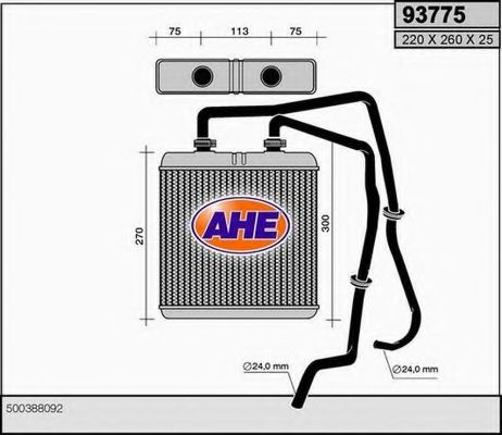 93775 AHE Pipe Connector, exhaust system
