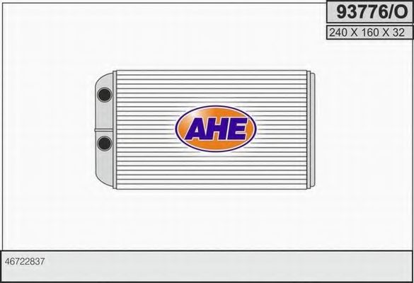 93776/O AHE Отопление / вентиляция Теплообменник, отопление салона