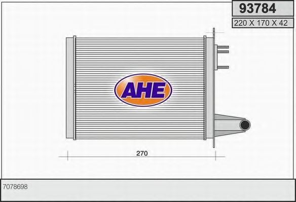 93784 AHE Heating / Ventilation Heat Exchanger, interior heating