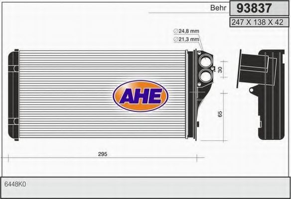 93837 AHE Heating / Ventilation Heat Exchanger, interior heating