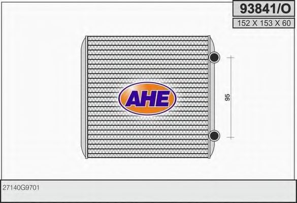 93841/O AHE Heat Exchanger, interior heating