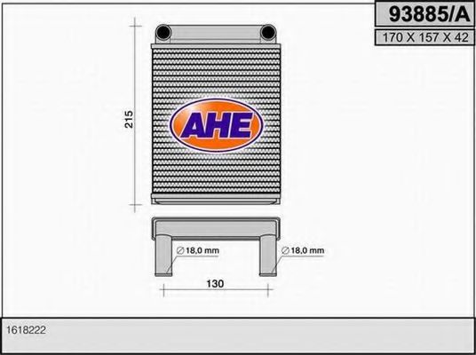 93885/A AHE Heating / Ventilation Heat Exchanger, interior heating