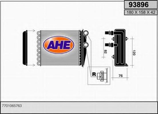 93896 AHE Heat Exchanger, interior heating