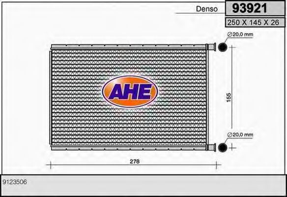 93921 AHE Heating / Ventilation Heat Exchanger, interior heating