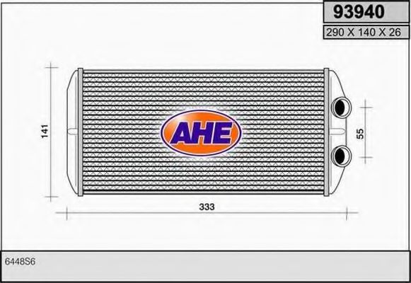93940 AHE Радиатор, охлаждение двигателя