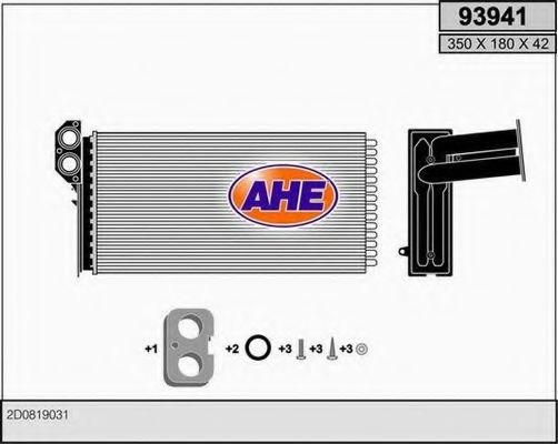 93941 AHE Радиатор, охлаждение двигателя