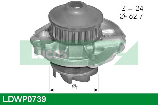 LDWP0739 LUCAS+ENGINE+DRIVE Water Pump