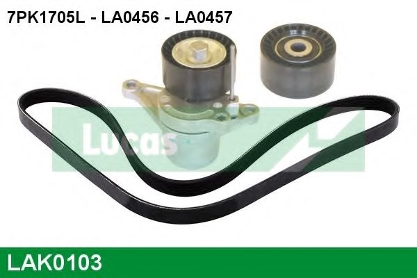 LAK0103 LUCAS+ENGINE+DRIVE Deflection/Guide Pulley, v-ribbed belt