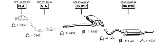 AU060135 ASMET Exhaust System Exhaust System