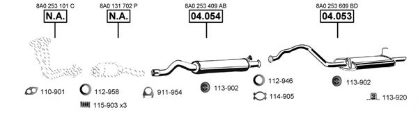 AU060725 ASMET Exhaust System Exhaust System