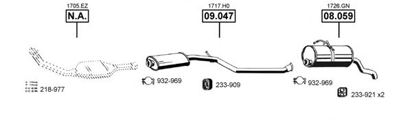 CI090295 ASMET Exhaust System Exhaust System