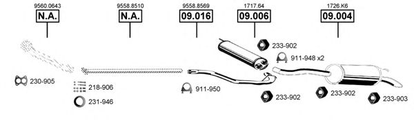 CI090405 ASMET Exhaust System Exhaust System